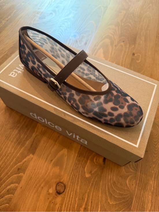 Dolce Vita Shoes - Dolce Vita Brown Leopard-Print Mary Jane Flat
